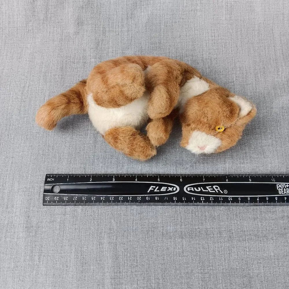 Applause Avanti Orange Striped Tabby Cat Plush Baby Replacement Kitten 1987 VTG